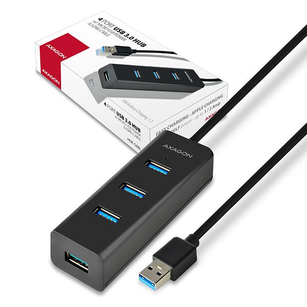 I/O HUB USB3.0 4PORT CHARGING/1.2M HUE-S2BL AXAGON - Image 8