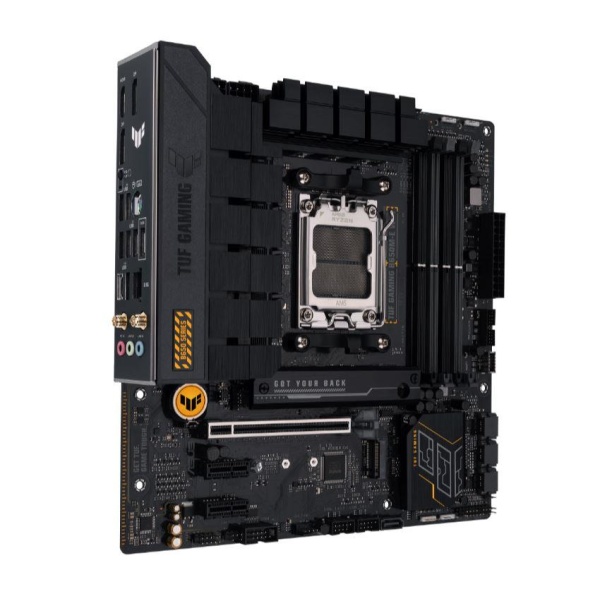 Mainboard ASUS AMD B650 SAM5 Micro-ATX Memory DDR5 Memory slots 4 2xPCI-Express 4.0 1x 1xPCI-Express 4.0 16x 2xM.2 1xHDMI 2xDisplayPort 4xUSB 2.0 2xUSB 3.2 2xUSB-C 1xRJ45 3xAudio port TUFGAMINGB650M-EWIFI - Image 4