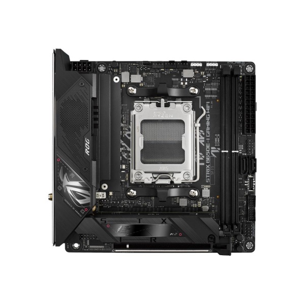 Mainboard ASUS AMD B650 SAM5 Mini-ITX Memory DDR5 Memory slots 2 1xPCI-Express 5.0 16x 2xM.2 1xHDMI 2xAudio-In 1xAudio-Out 2xUSB 2.0 4xUSB 3.2 2xUSB-C 1xOptical S/PDIF 1xRJ45 2xRF-Out STRIXB650E-IGAMINGWIFI - Image 2