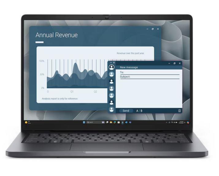 Notebook DELL Pro 14 PC14255 CPU Ryzen 5 220 3200 MHz 14" 1920x1200 RAM 8GB DDR5 5600 MHz SSD 256GB AMD Radeon 740M Integrated ENG Windows 11 Pro 1.36 kg BTO502_PC14255_EMEA - Image 2