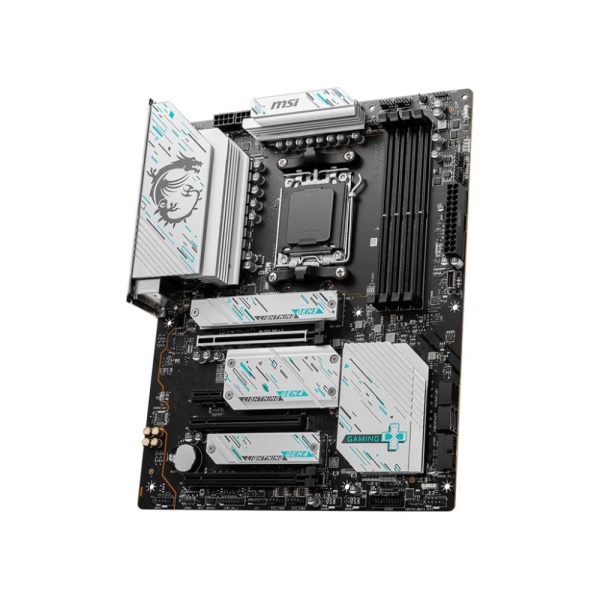 Mainboard MSI AMD X670 SAM5 ATX Memory DDR5 Memory slots 4 1xPCI-Express 1x 3xPCI-Express 16x 4xM.2 1xHDMI 1xDisplayPort 1xAudio-In 1xAudio-Out 1xMicrophone 4xUSB 2.0 6xUSB 3.2 1xUSB-C 1xRJ45 X670EGAMINGPLUSWIFI - Image 2