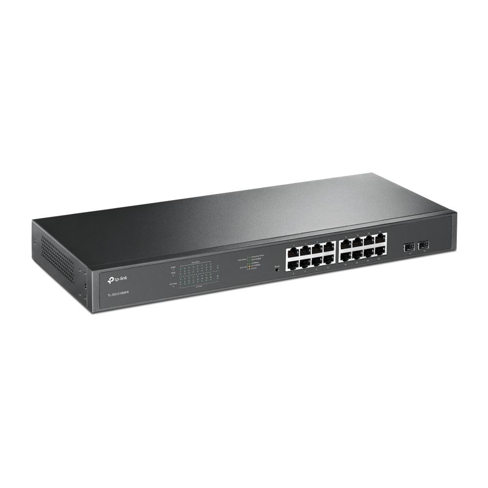 Switch TP-LINK TL-SG1218MPE Desktop/pedestal Rack 16x10Base-T / 100Base-TX / 1000Base-T PoE+ ports 16 192 Watts TL-SG1218MPE - Image 2