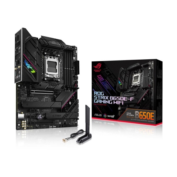 Mainboard ASUS AMD B650 SAM5 ATX Memory DDR5 Memory slots 4 2xPCI-Express 4.0 1x 1xPCI-Express 4.0 16x 1xPCI-Express 5.0 16x 3xM.2 1xHDMI 1xDisplayPort 4xUSB 2.0 6xUSB 3.2 2xUSB-C 1xRJ45 5xAudio port STRIXB650E-FGAMINGWIFI