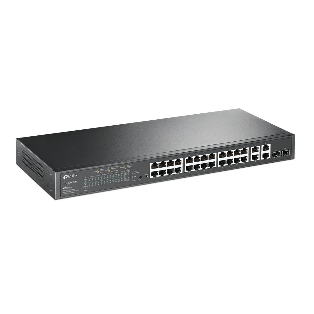 Switch TP-LINK SL2428P Rack PoE+ ports 24 250 Watts SL2428P - Image 2