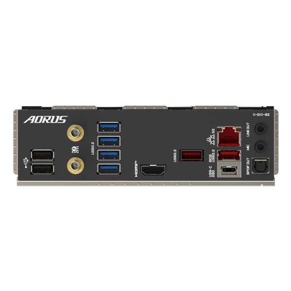 Mainboard GIGABYTE Intel Z790 LGA1700 ATX Memory DDR5 Memory slots 4 1xPCI-Express 3.0 16x 1xPCI-Express 4.0 16x 1xPCI-Express 5.0 16x 5xM.2 1xHDMI 2xUSB 2.0 6xUSB 3.2 1xUSB-C 1xOptical S/PDIF 1xRJ45 2xAudio port Z790APROXWIFI7 - Image 6