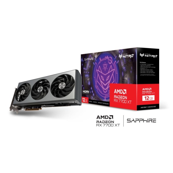 Graphics Card SAPPHIRE AMD Radeon RX 7700 XT 12 GB GDDR6 192 bit PCIE 4.0 16x 2xHDMI 2xDisplayPort 11335-02-20G - Image 3