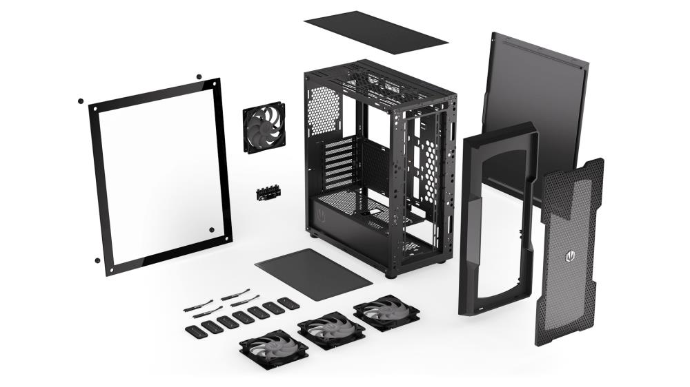 Case ENDORFY Regnum 400 ARGB MidiTower Case product features Transparent panel Not included ATX MicroATX MiniITX Colour Black EY2A009 - Image 7
