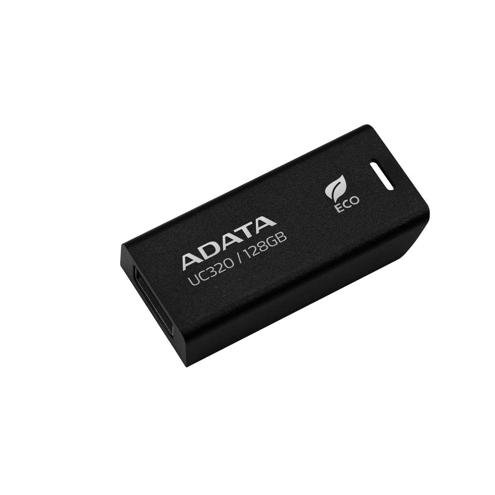 MEMORY DRIVE FLASH USB3.2 128G/BLACK UC320-128G-RBK/BK ADATA - Image 2