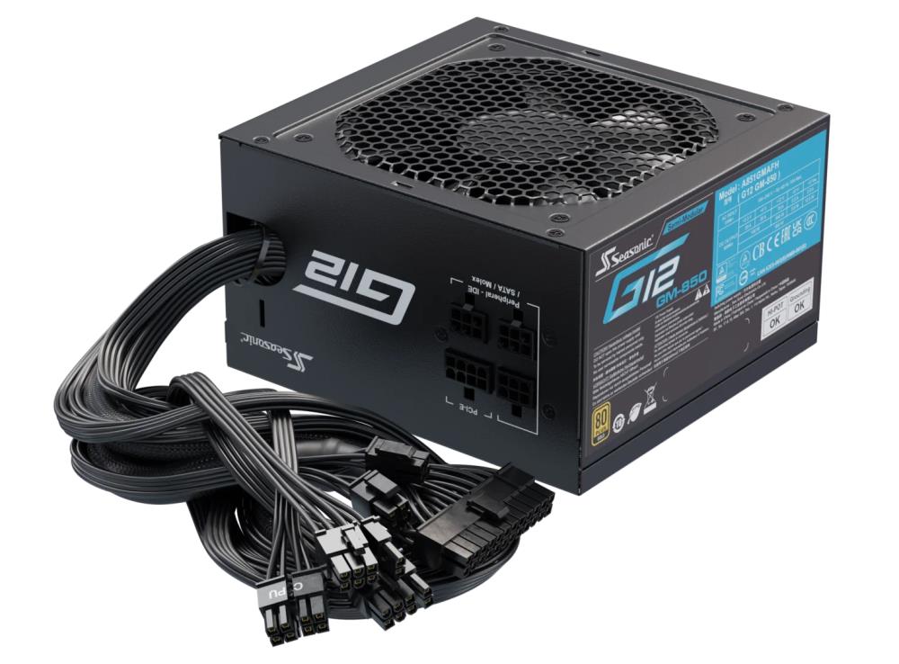 Power Supply SEASONIC G12 GM 850 Watts Efficiency 80 PLUS GOLD MTBF 100000 hours G12GM-850 - Image 5