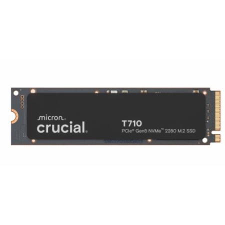 SSD CRUCIAL T710 4TB M.2 PCIe Gen5 NVMe Write speed 13800 MBytes/sec Read speed 14500 MBytes/sec TBW 2400 TB CT4000T710SSD8