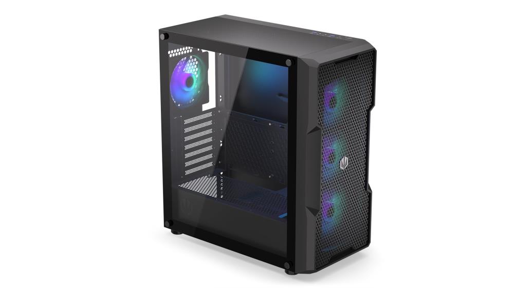 Case ENDORFY Regnum 400 ARGB MidiTower Case product features Transparent panel Not included ATX MicroATX MiniITX Colour Black EY2A009 - Image 2