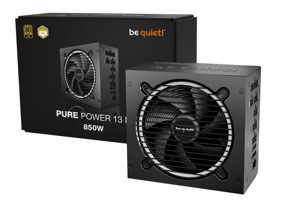 Power Supply BE QUIET Pure Power 13 850 Watts Peak Power 900 Watts Efficiency 80 PLUS GOLD PFC Active MTBF 100000 hours BP027EU - Image 2