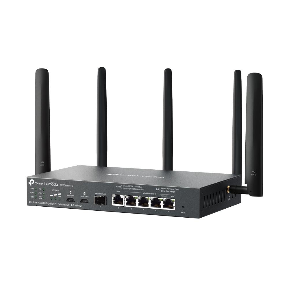 NET ROUTER 1000M 6PORT VPN/OMADA 4G+ ER706WP-4G TP-LINK - Image 4