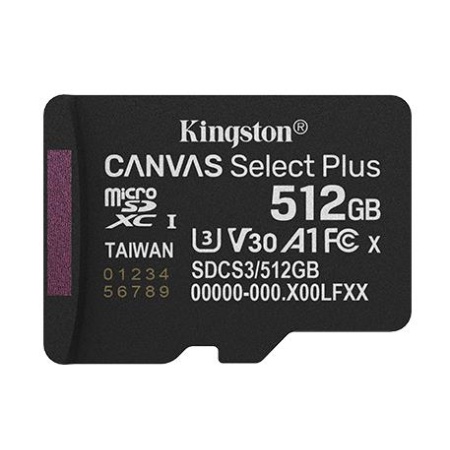MEMORY MICRO SDXC 512GB UHS-I/SDCS3/512GBSP KINGSTON