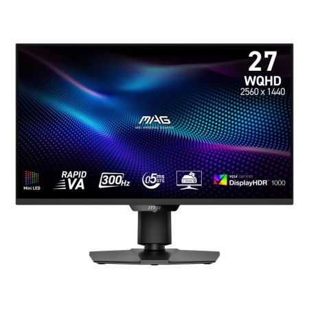 LCD Monitor MSI MAG 274QPF X30MV 27" Gaming/Frameless Matte Panel VA 2560x1440 16:9 300Hz 0.5 ms Colour Black MAG274QPFX30MV