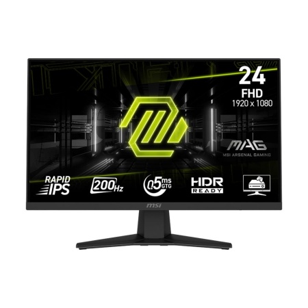 LCD Monitor MSI MAG 244F 23.8" Gaming Matte Panel IPS 1920x1080 16:9 200Hz 0.5 ms Colour Black MAG244F