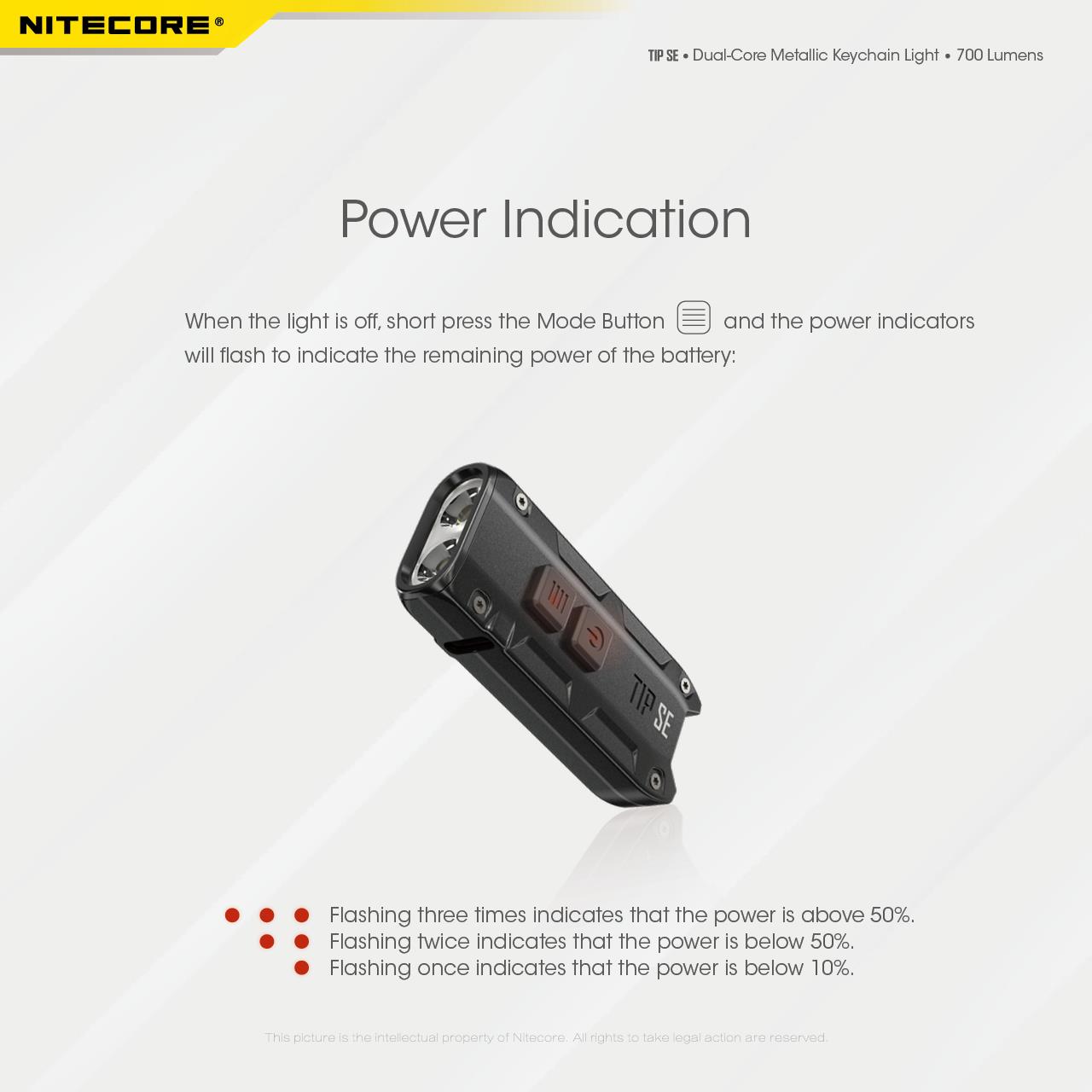 FLASHLIGHT T SERIES 700 LUMENS/TIP SE BLACK NITECORE - Image 16