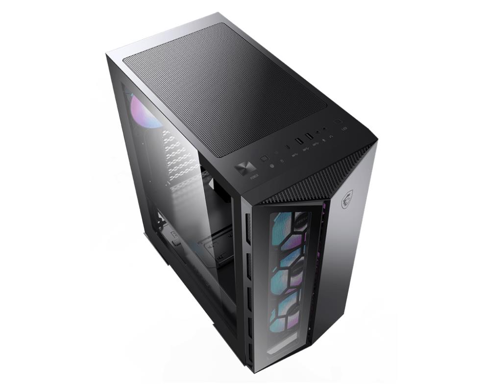 Case MSI MPG GUNGNIR 110R MidiTower Case product features Transparent panel Not included ATX MicroATX MiniITX Colour Black MPGGUNGNIR110R - Image 3