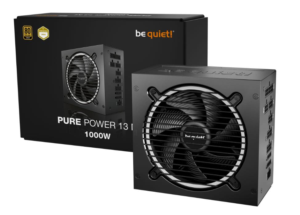 Power Supply BE QUIET Pure Power 13 1000 Watts Peak Power 1050 Watts Efficiency 80 PLUS GOLD PFC Active MTBF 100000 hours BP028EU - Image 2