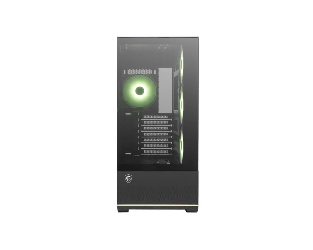 Case MSI MAG PANO 110R PZ MidiTower Case product features Transparent panel Not included Colour Black MAGPANO110RPZ - Image 3
