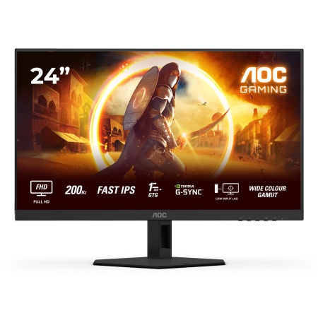 LCD Monitor AOC 23.8 " 1920 x 1080 pixels Full HD Native aspect ratio 16:9 LED Flat 24G4HRE