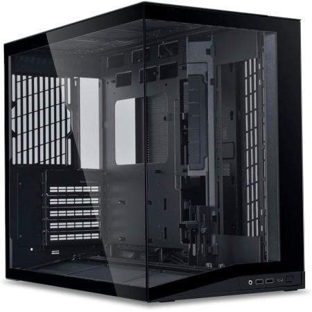 Case LIAN LI ATX/micro ATX/Mini-ITX Black Mini Tower O11 DYNAMIC MINI V2 G99.O11DMIV2X.00