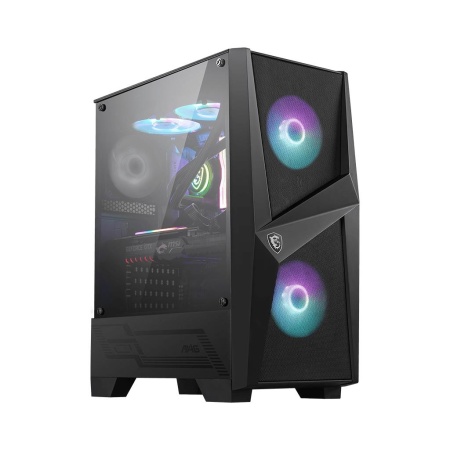 Case MSI MAG Forge 100R MidiTower Not included ATX MicroATX MiniITX Colour Black MAGFORGE100R