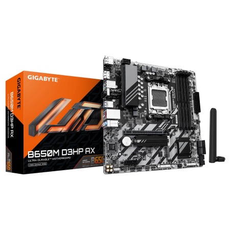 Mainboard GIGABYTE AMD B650 SAM5 Micro-ATX Memory DDR5 Memory slots 4 B650MD3HPAX1.3
