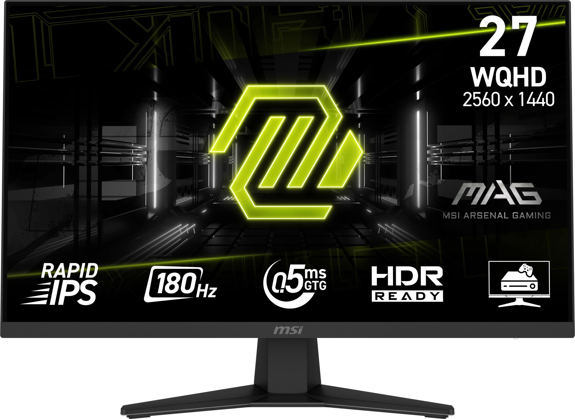 LCD Monitor MSI MAG 274QF 27" Gaming Matte Panel IPS 2560x1440 16:9 180Hz 0.5 ms Colour Black MAG274QF
