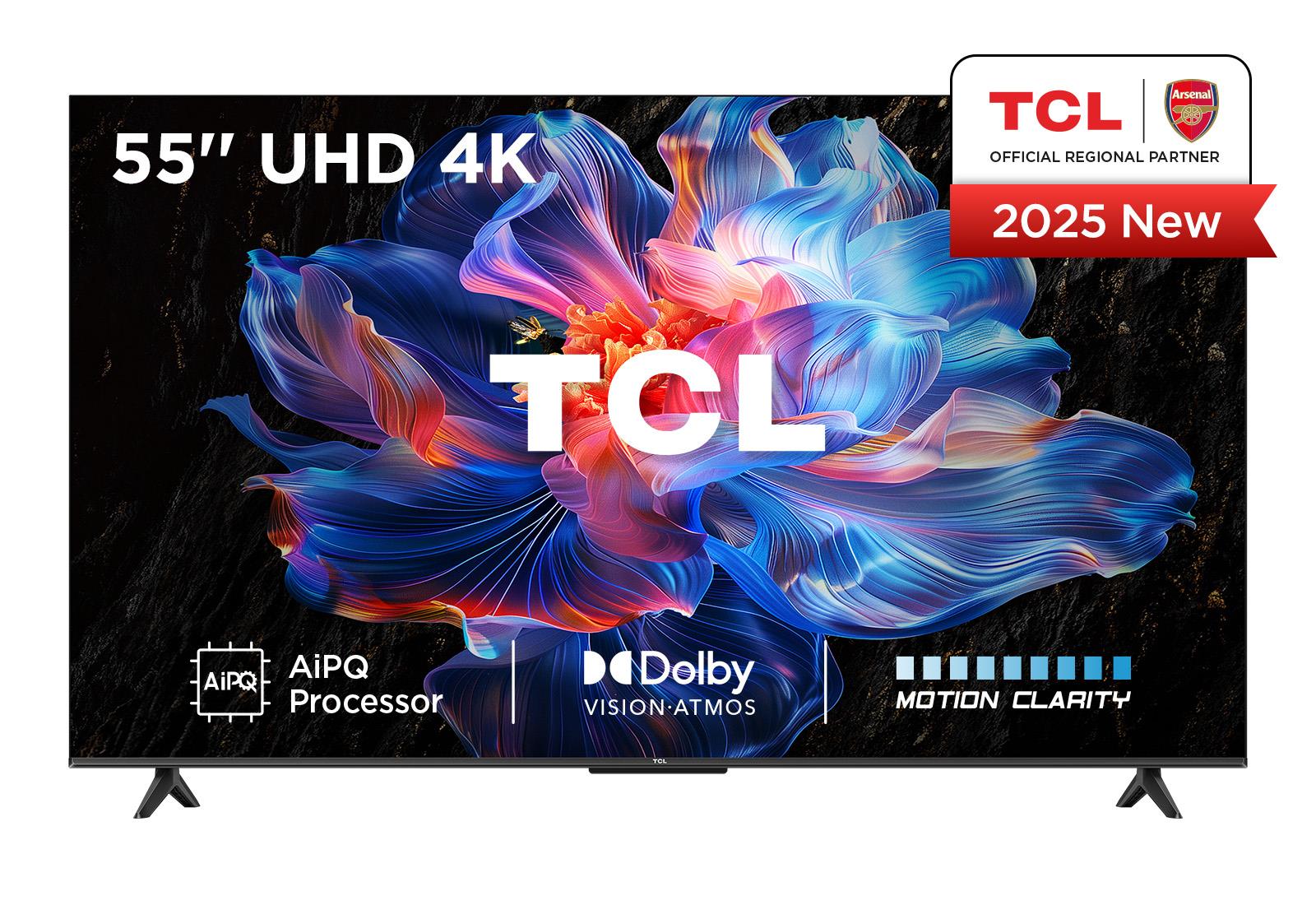 TV Set TCL 55 " 4K Ultra HD 3840 x 2160 pixels Flat 16:9 DLED 55V6C