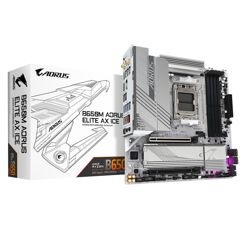 Mainboard GIGABYTE AMD B650 SAM5 Micro-ATX Memory DDR5 Memory slots 4 B650MAELITEAXICE1.1 - Image 7
