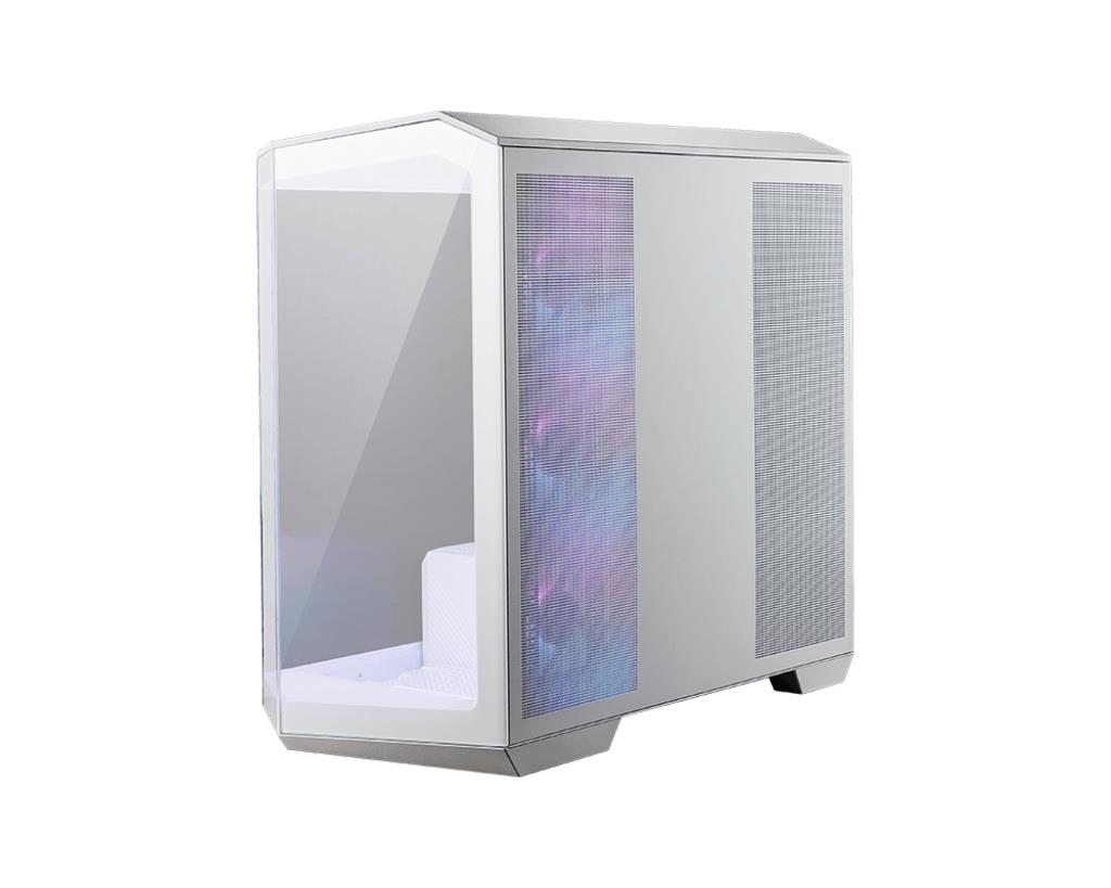 Case MSI MidiTower Case product features Transparent panel Not included MicroATX Colour White MAGPANOM100RPZWHITE - Image 4