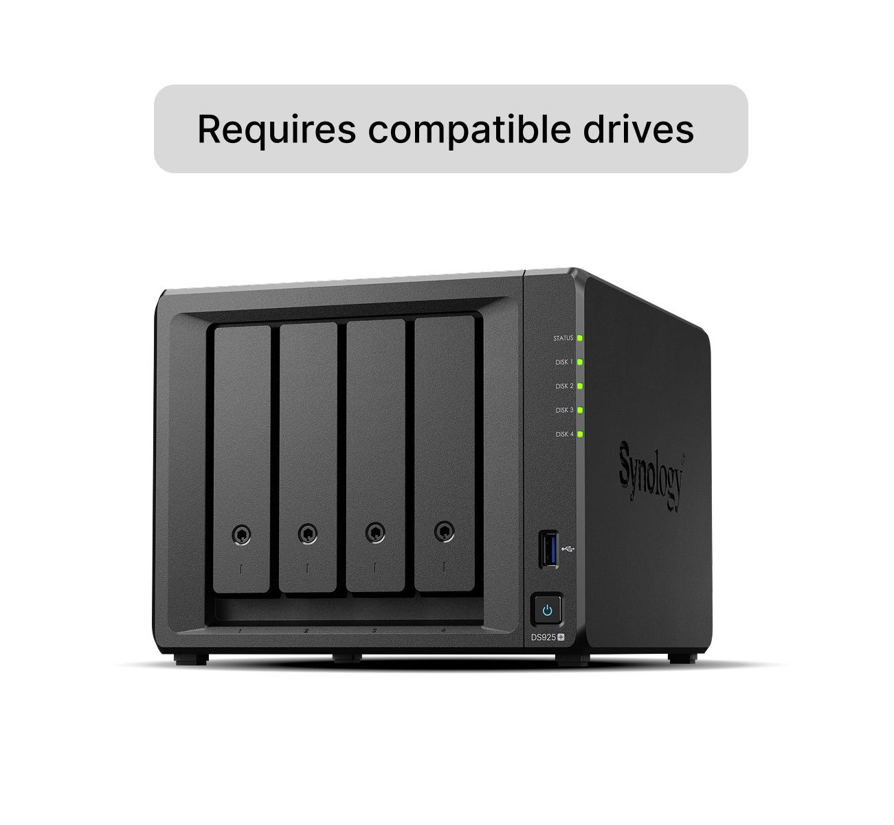 NAS STORAGE TOWER 4BAY/4GB DS925+ SYNOLOGY - Image 2