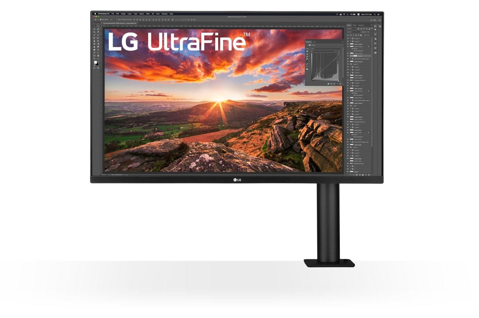 LCD Monitor LG 31.5" Panel IPS 3840x2160 16:9 60Hz 5 ms Speakers Swivel Pivot Height adjustable Tilt Colour Black 32UN880K-B - Image 6