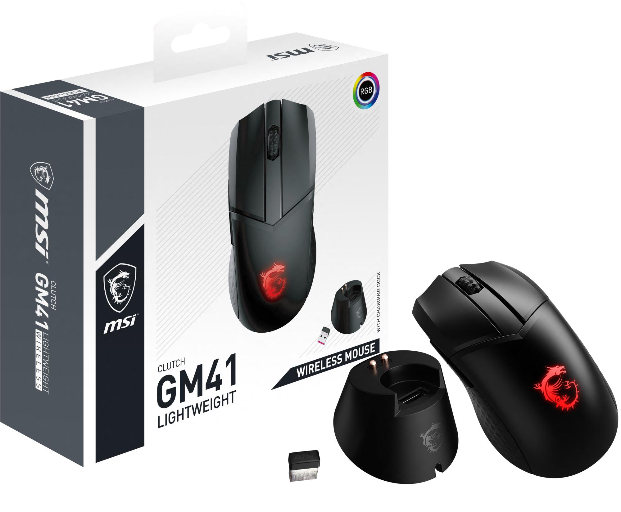 MOUSE USB OPTICAL GAMING/CLUTCH GM41 LIGHT WIRELESS MSI - Image 5