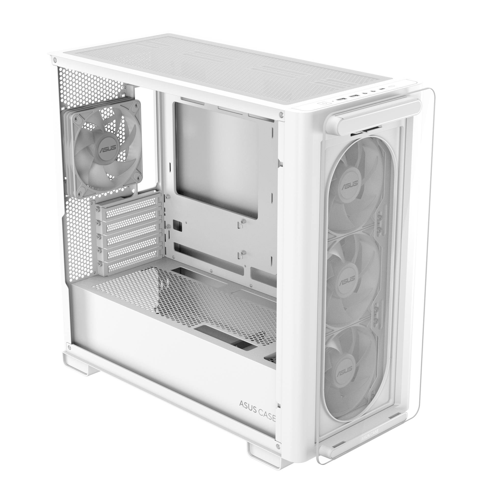 Case ASUS A23 PLUS MidiTower Case product features Transparent panel MicroATX MiniITX Colour White A23PLUSTG/ARGBWHITE - Image 13