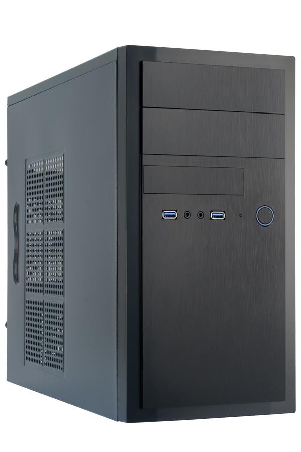 Case CHIEFTEC MiniTower MicroATX Colour Black HT-01B-OP - Image 2