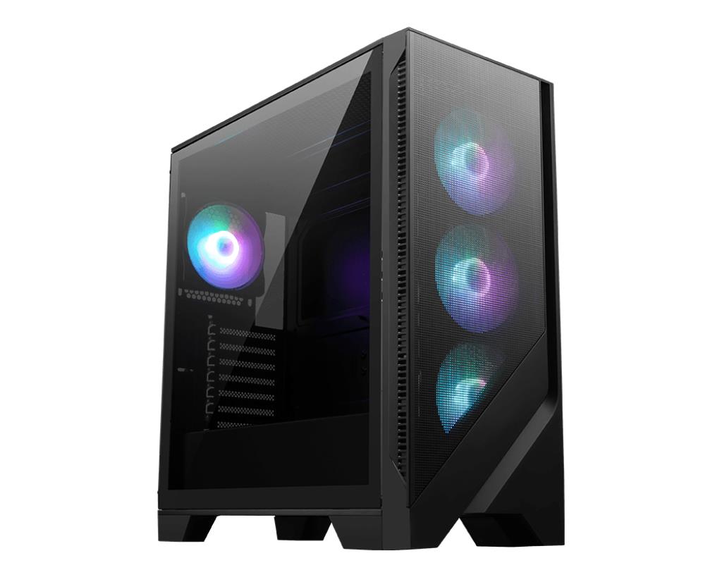 Case MSI MAG FORGE 321R AIRFLOW MidiTower Case product features Transparent panel ATX MicroATX MiniITX Colour Black MAGFORGE321RAIRFLOW - Image 6
