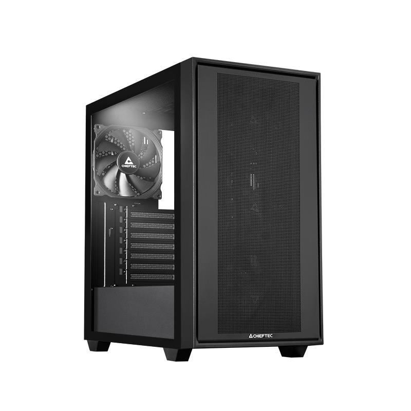 Case CHIEFTEC Night Hunter MidiTower Case product features Transparent panel Not included ATX EATX MicroATX MiniITX Colour Black GS-03B-BLK-OP - Image 7