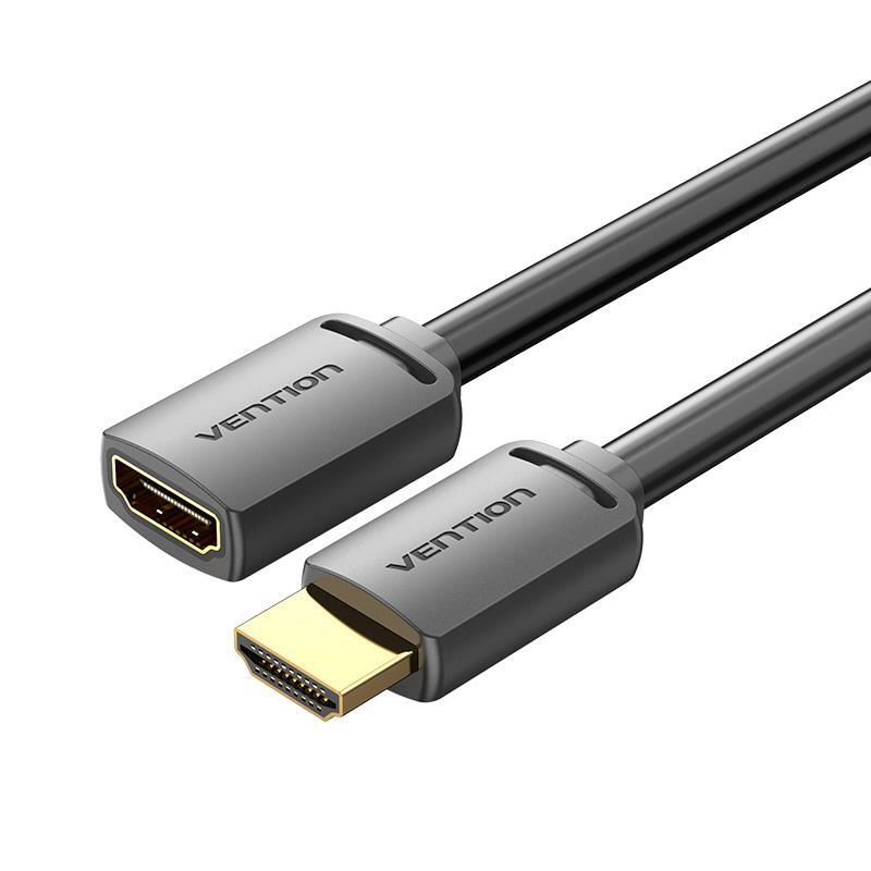 CABLE HDMI MALE/FEMALE 4K/1M BLACK AHCBF VENTION - Image 2