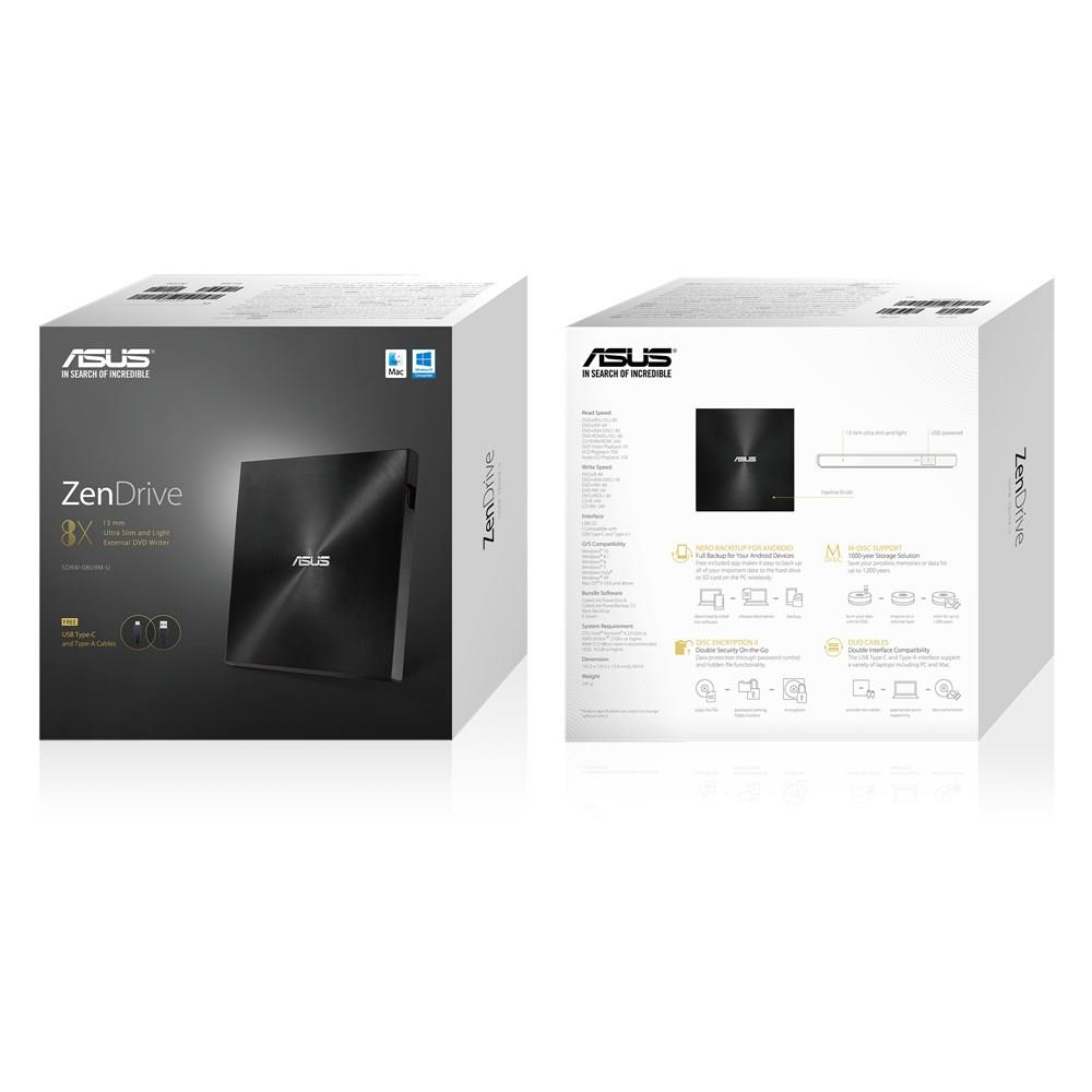 DVD RW USB2 8X EXT RTL BLACK/SDRW-08U9M-U/BLK/G/AS/P2G ASUS - Image 8