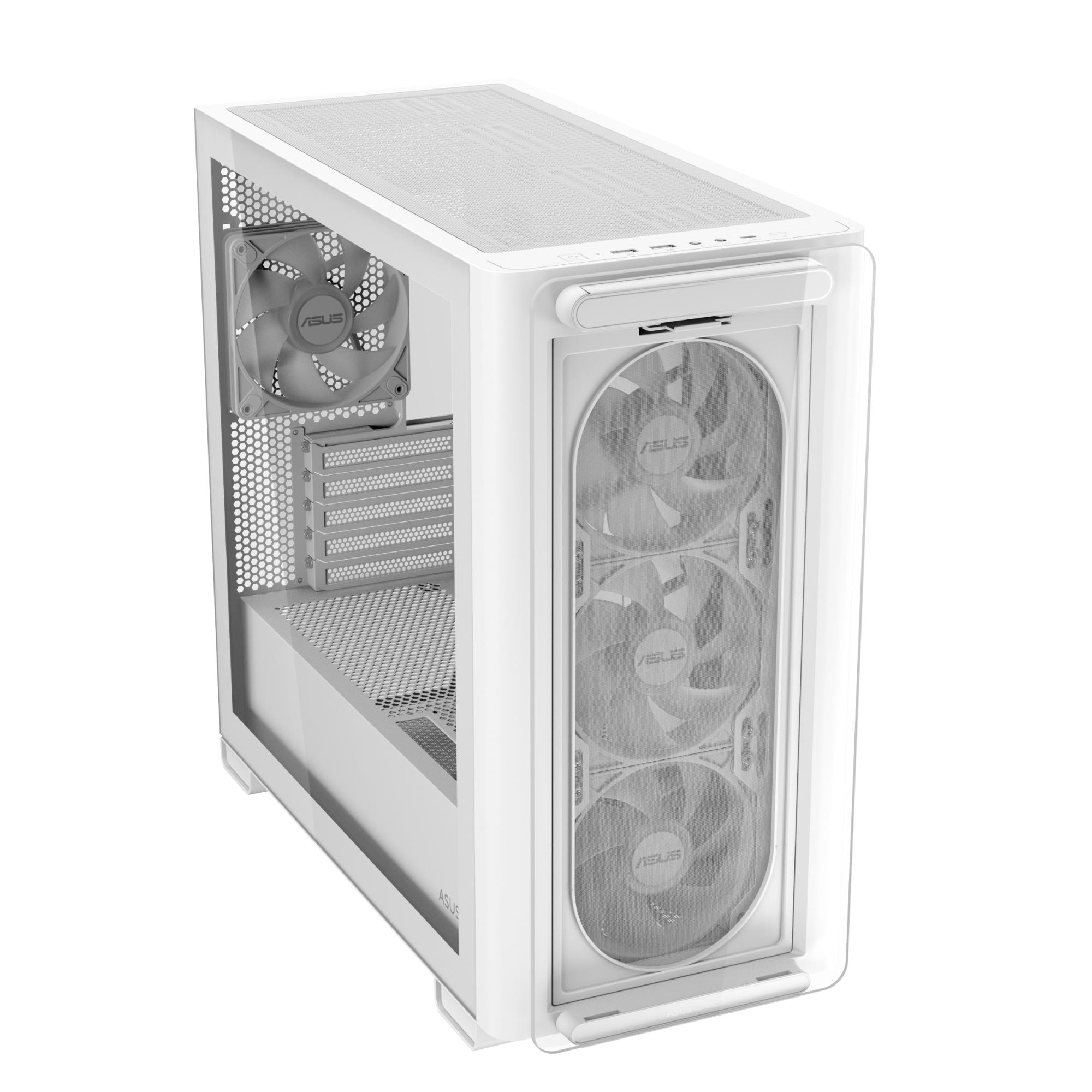 Case ASUS A23 PLUS MidiTower Case product features Transparent panel MicroATX MiniITX Colour White A23PLUSTG/ARGBWHITE - Image 14