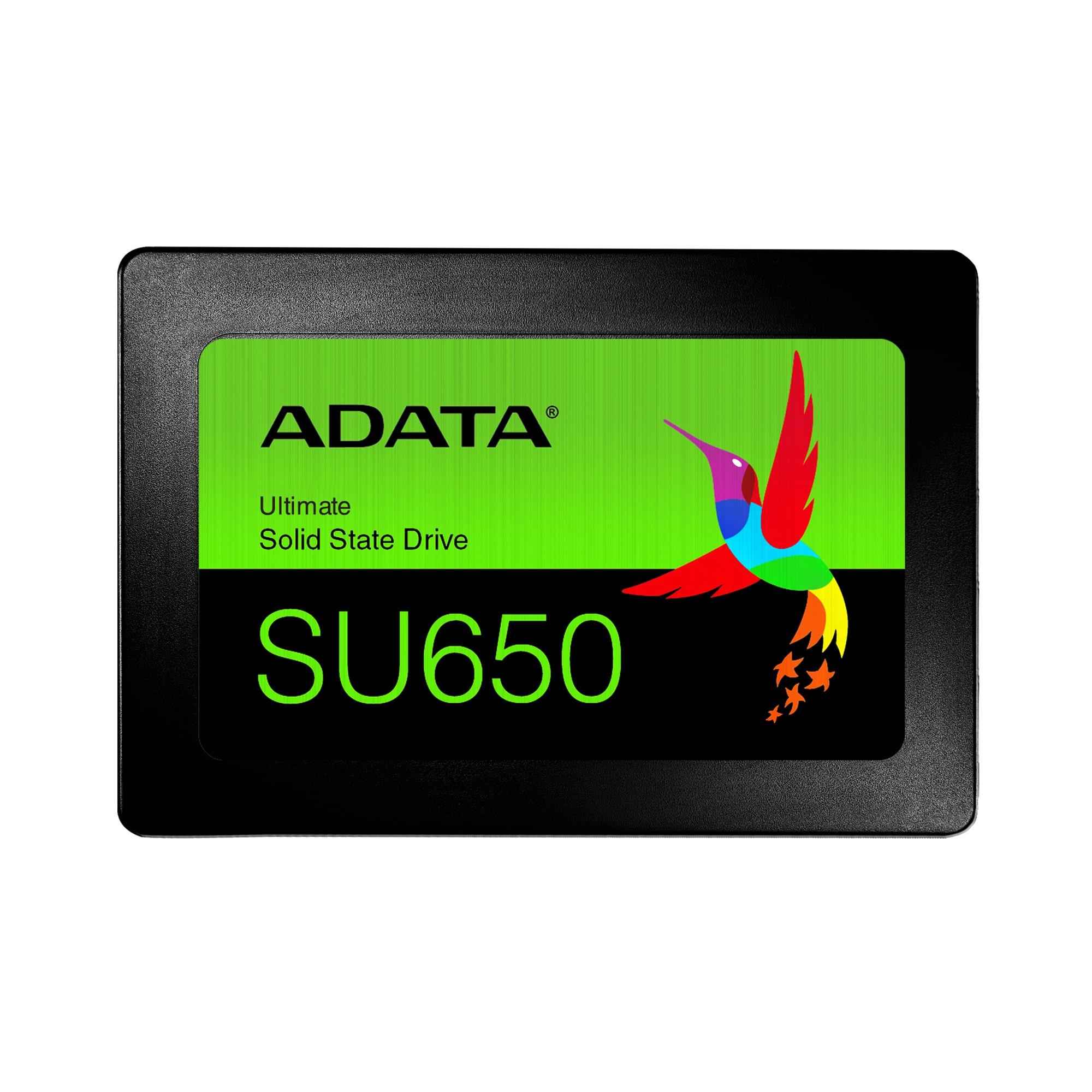 SSD ADATA SU650 256GB SATA 3.0 3D NAND Write speed 450 MBytes/sec Read speed 520 MBytes/sec 2,5" TBW 140 TB MTBF 2000000 hours ASU650SS-256GT-R - Image 2