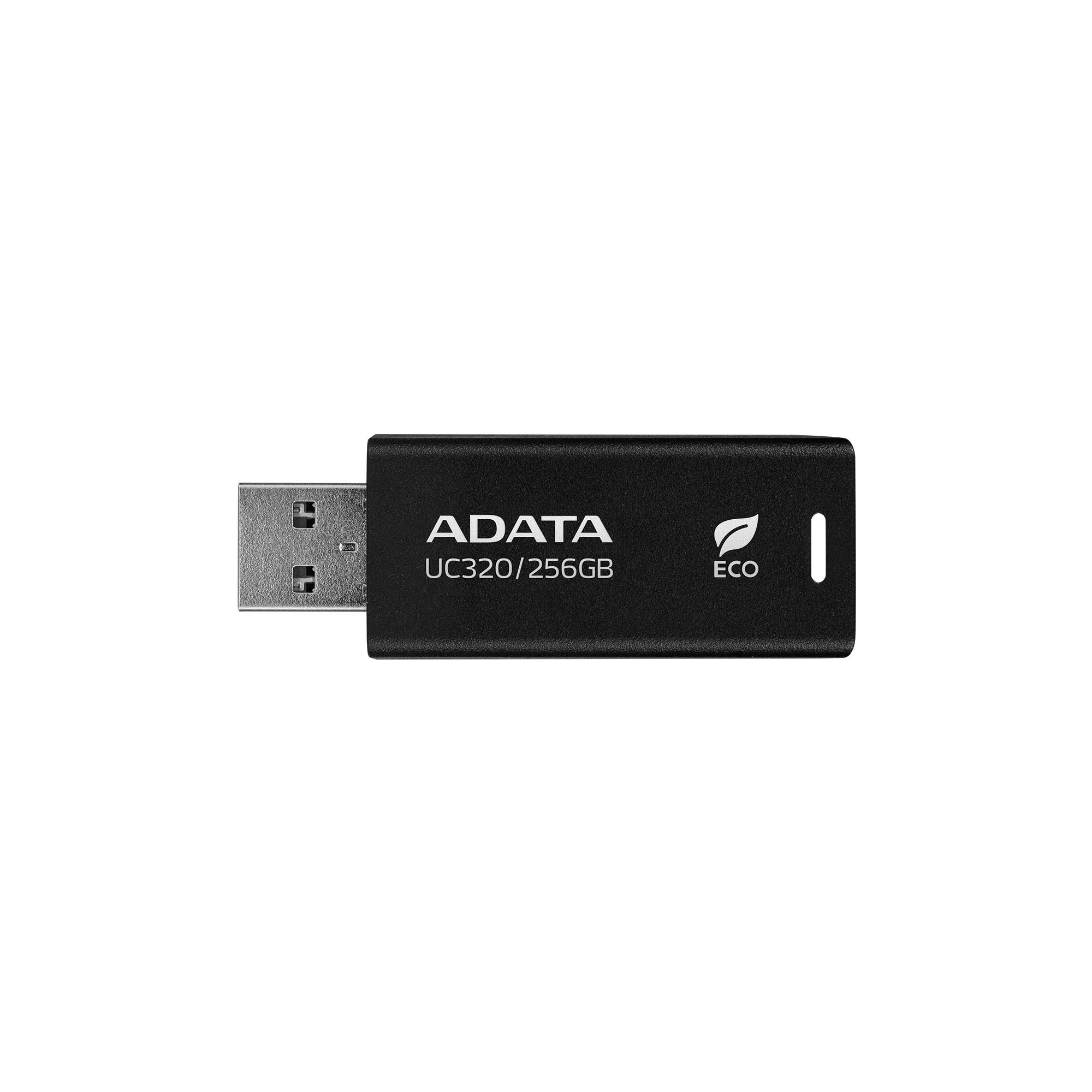 MEMORY DRIVE FLASH USB3.2 256G/BLACK UC320-256G-RBK/BK ADATA - Image 4