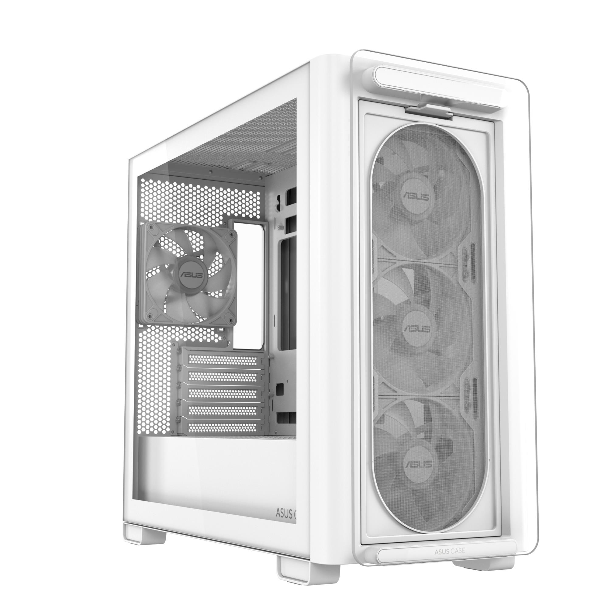 Case ASUS A23 PLUS MidiTower Case product features Transparent panel MicroATX MiniITX Colour White A23PLUSTG/ARGBWHITE - Image 12