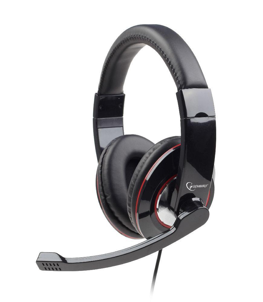 HEADSET STEREO USB BLACK/MHS-U-001 GEMBIRD - Image 2