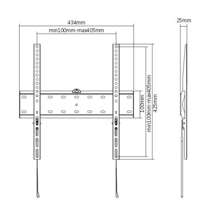 TV SET ACC WALL MOUNT 32-55"/WM-55F-02 GEMBIRD - Image 5