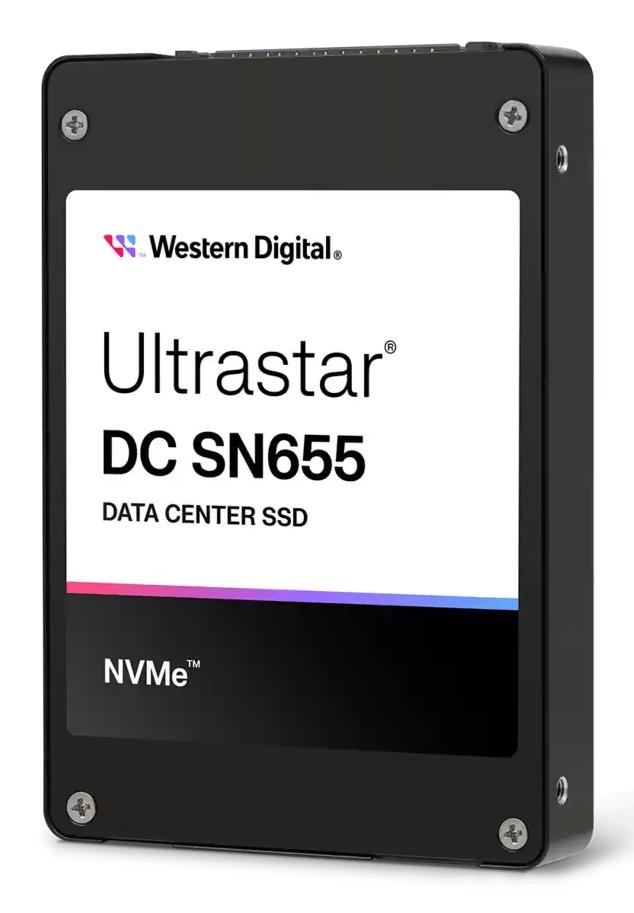 SSD WESTERN DIGITAL SSD series Ultrastar DC SN655 15.36TB PCIe Gen4 NVMe NAND flash technology TLC Write speed 3700 MBytes/sec Read speed 6800 MBytes/sec Form Factor U.3 MTBF 25000000 hours 0TS2463 - Image 2
