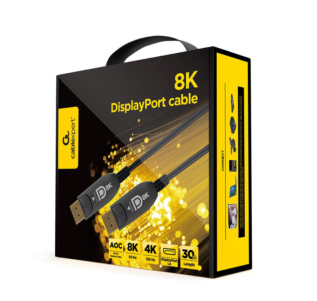 CABLE DISPLAY PORT 30M AOC/PREM CC-DP8K-AOC-30M GEMBIRD - Image 6