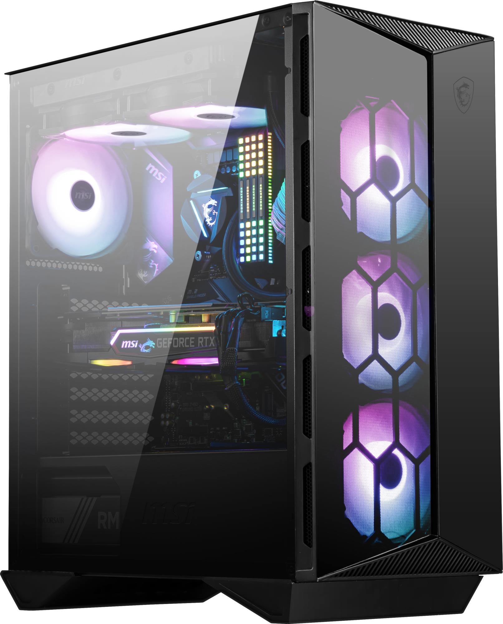 Case MSI MPG GUNGNIR 110R MidiTower Case product features Transparent panel Not included ATX MicroATX MiniITX Colour Black MPGGUNGNIR110R - Image 6